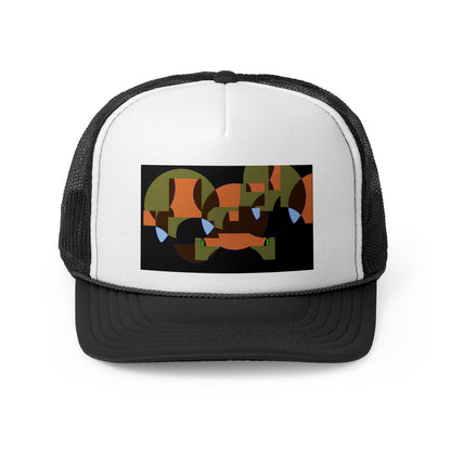 "HobBobGoBlyN" - Orange & Brown Trucker Cap