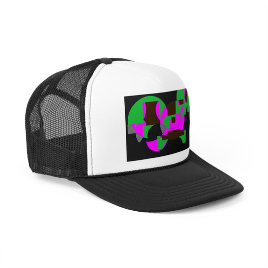 "HobBobGoBlyN" - - Pink & Green Trucker Cap