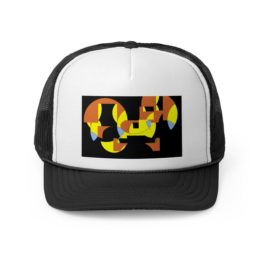 "HobBobGoBlyN" - Orange & Yellow Trucker Cap