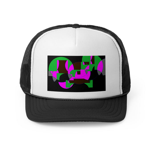 "HobBobGoBlyN" - - Pink & Green Trucker Cap