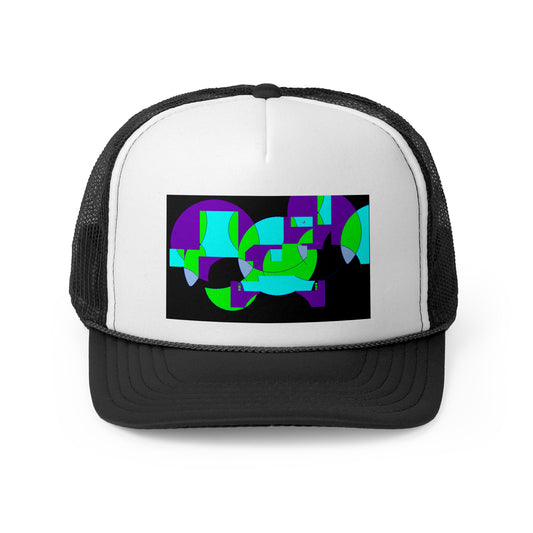 "HobBobGoBlyN" - Green & Purple Trucker Cap