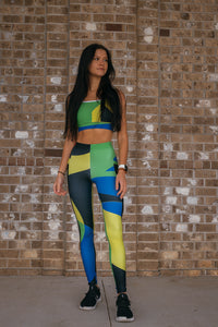 "Bold & Gold" - Mesh Pocket Legging